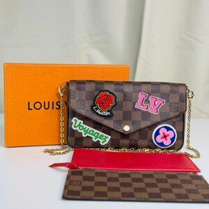 Louis Vuitton Damier Ebene Limited Edition Felicie Shoulder Bag Crossbody Style